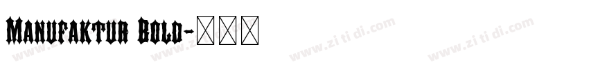 Manufaktur Bold字体转换 Manufaktur Bold字体转换